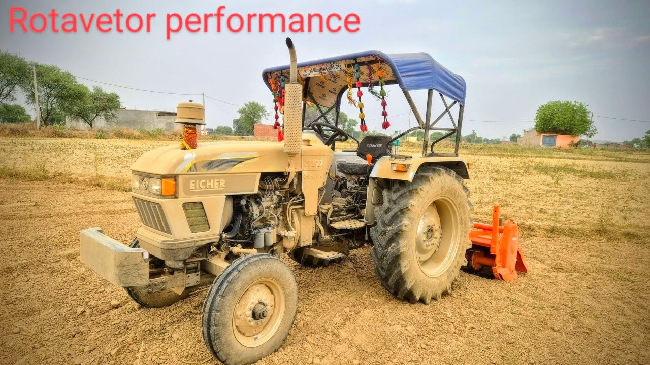 सोचा नहीं था ऐसाचलेगा 😰😲 Shaktiman Rotavator Performance Eicher 380 गर्दा उड़ा दिया ट्रैक्टर ने