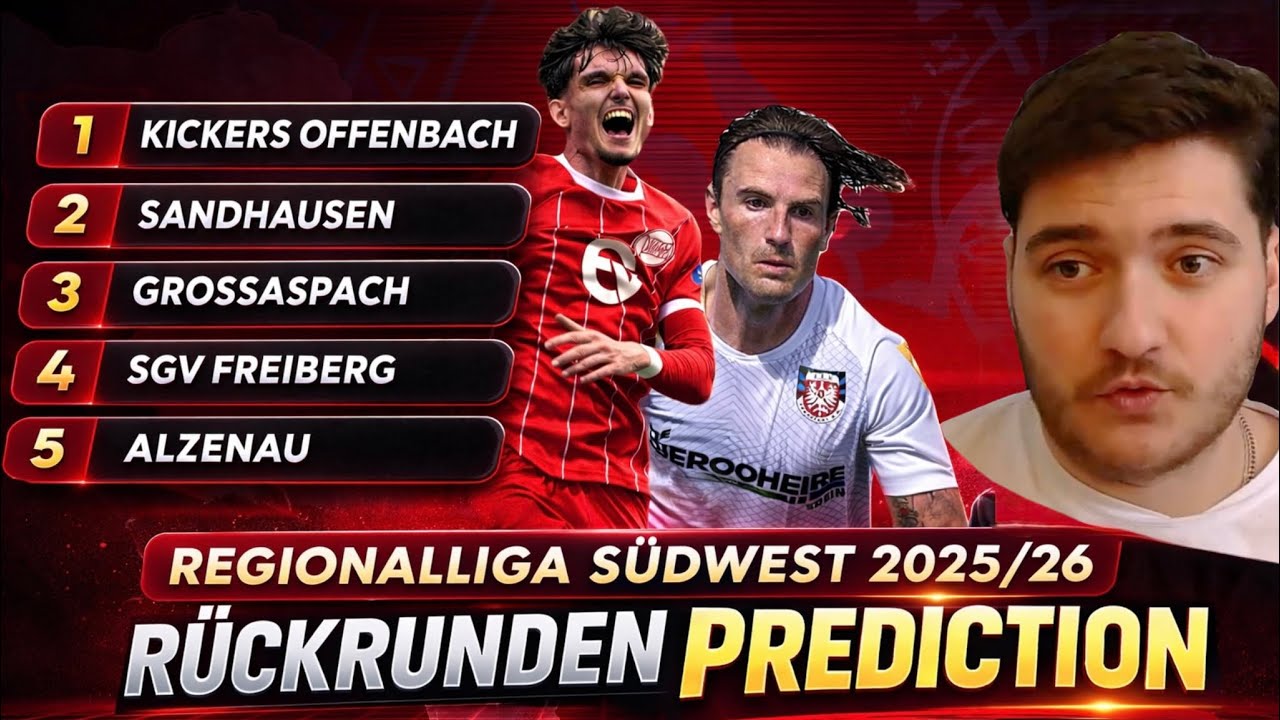 Meine Regionalliga Südwest Rückrunden PREDICTION 👀 WER STEIGT AUF ⁉️