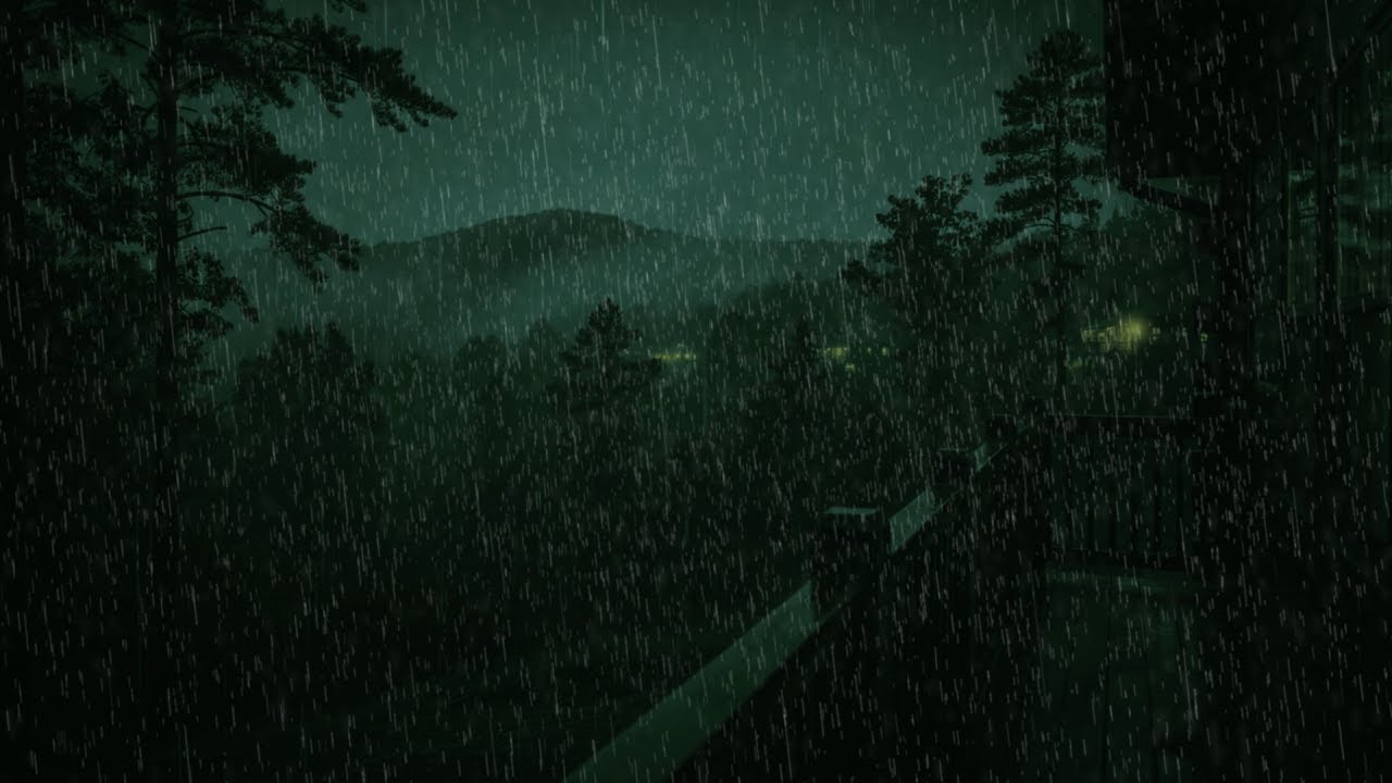 Тёмный ночной дождь для сна | Lowlight Rain (Без рекламы)
