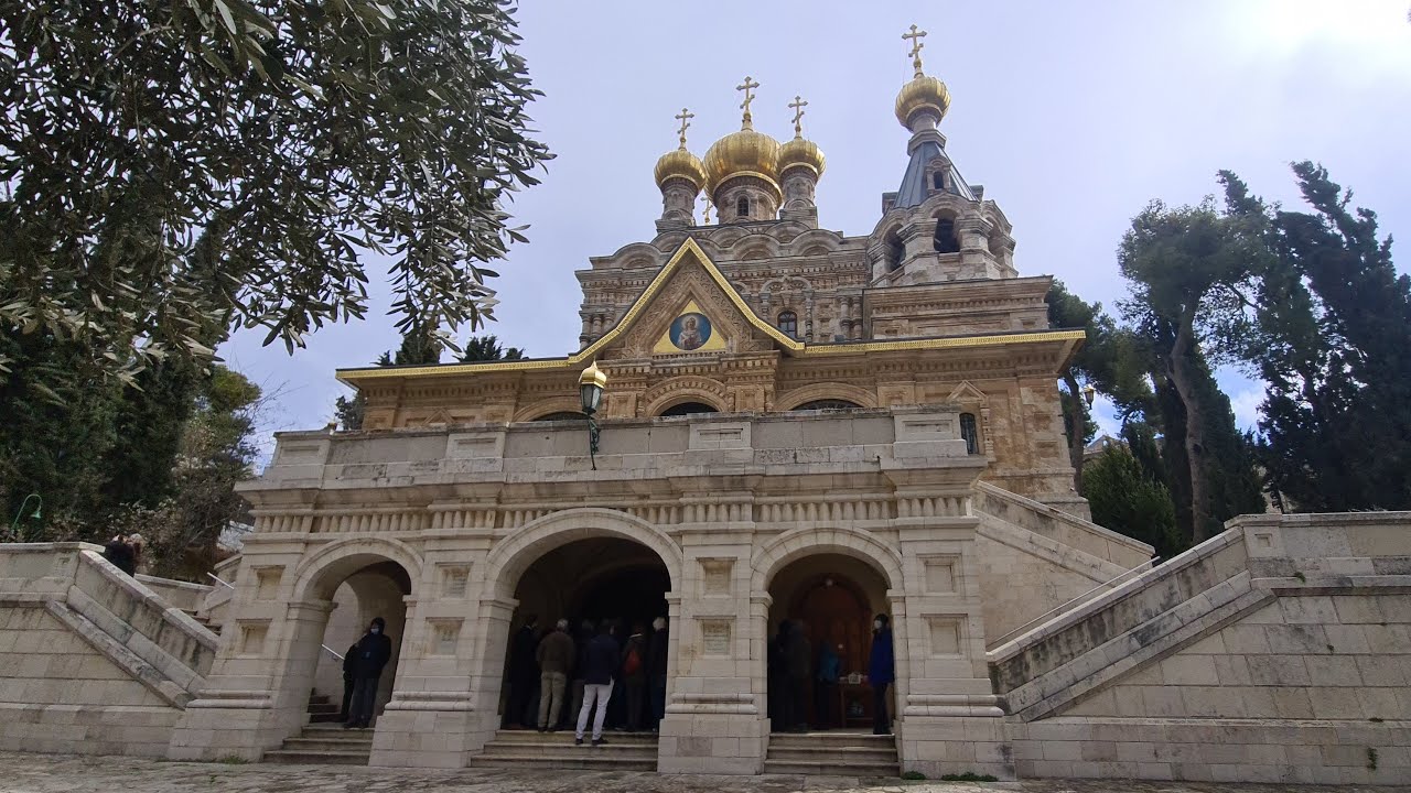 A visit to the tomb of Princess Alice, Prince Philip's mother - Church of Mary Magdalene, Jerusalem