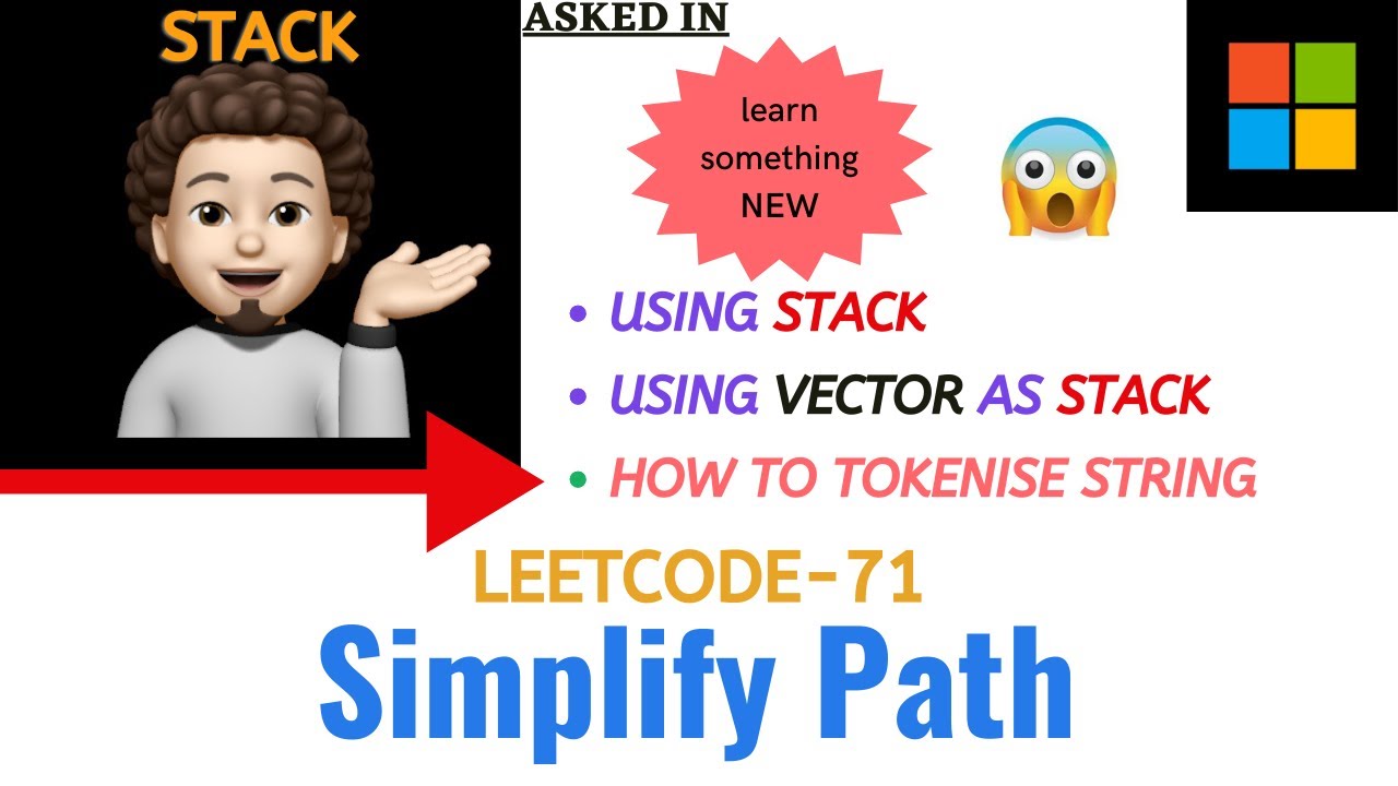 Simplify Path | Leetcode - 71 | META | Explanation ➕ Live Coding