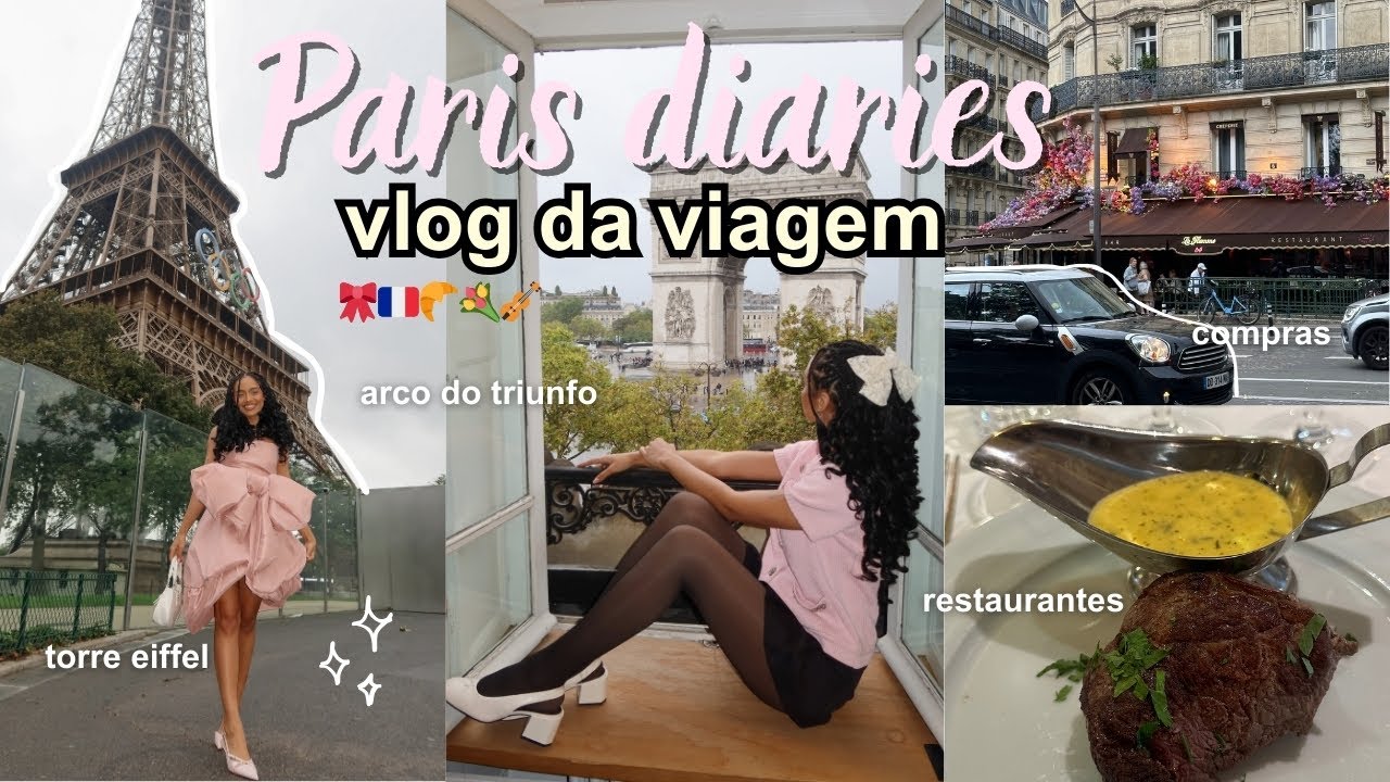 Paris diaries 🎀 🥐💐 tudo que eu fiz em 4 dias na cidade dos sonhos!