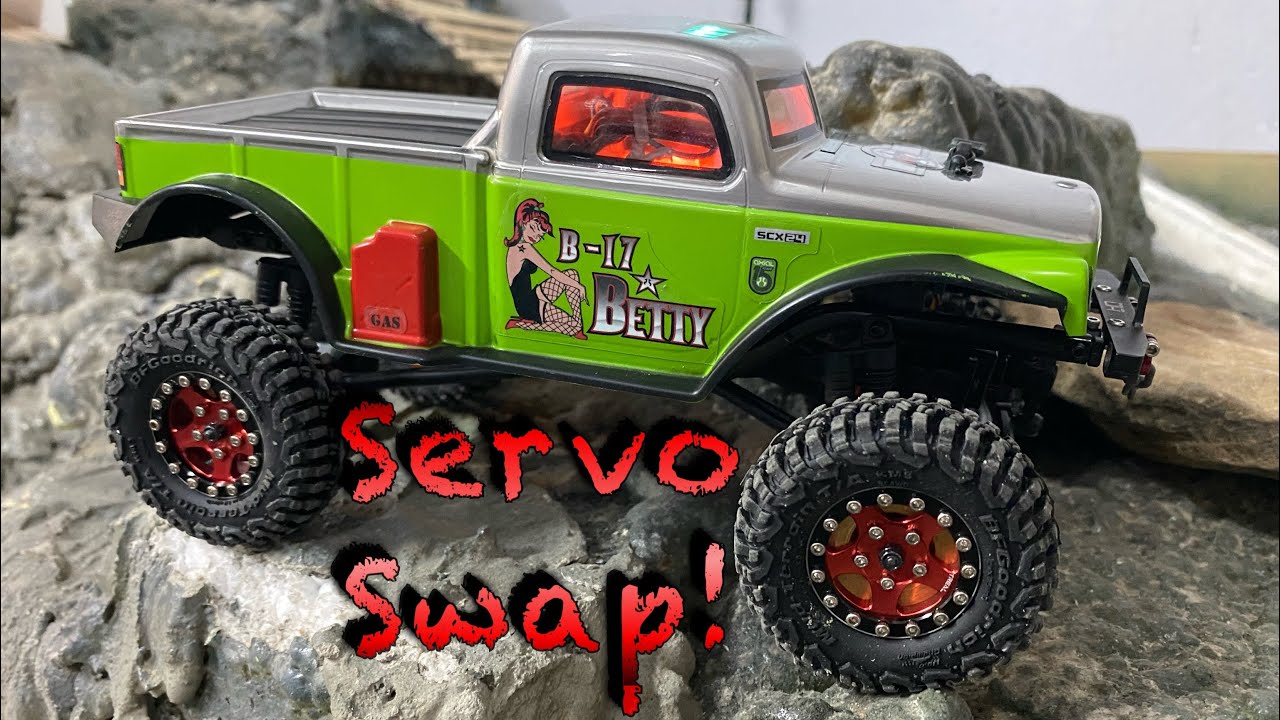 Scx24 Servo Swap How To! Savox 0255 install