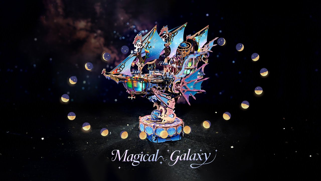 [Installation Tutorial Part 1] TONECHEER DIY 3D Puzzle Transmission Model Kit (Magical Galaxy)