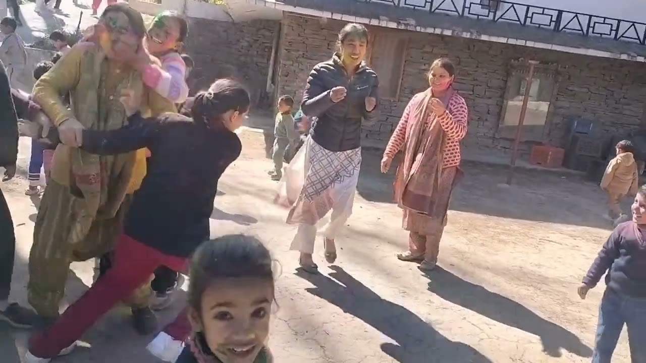 Holi celebration in school 🎒wth little angels 😇 @theRusticsoulofhill-i1u like share and subscribe 🤗 