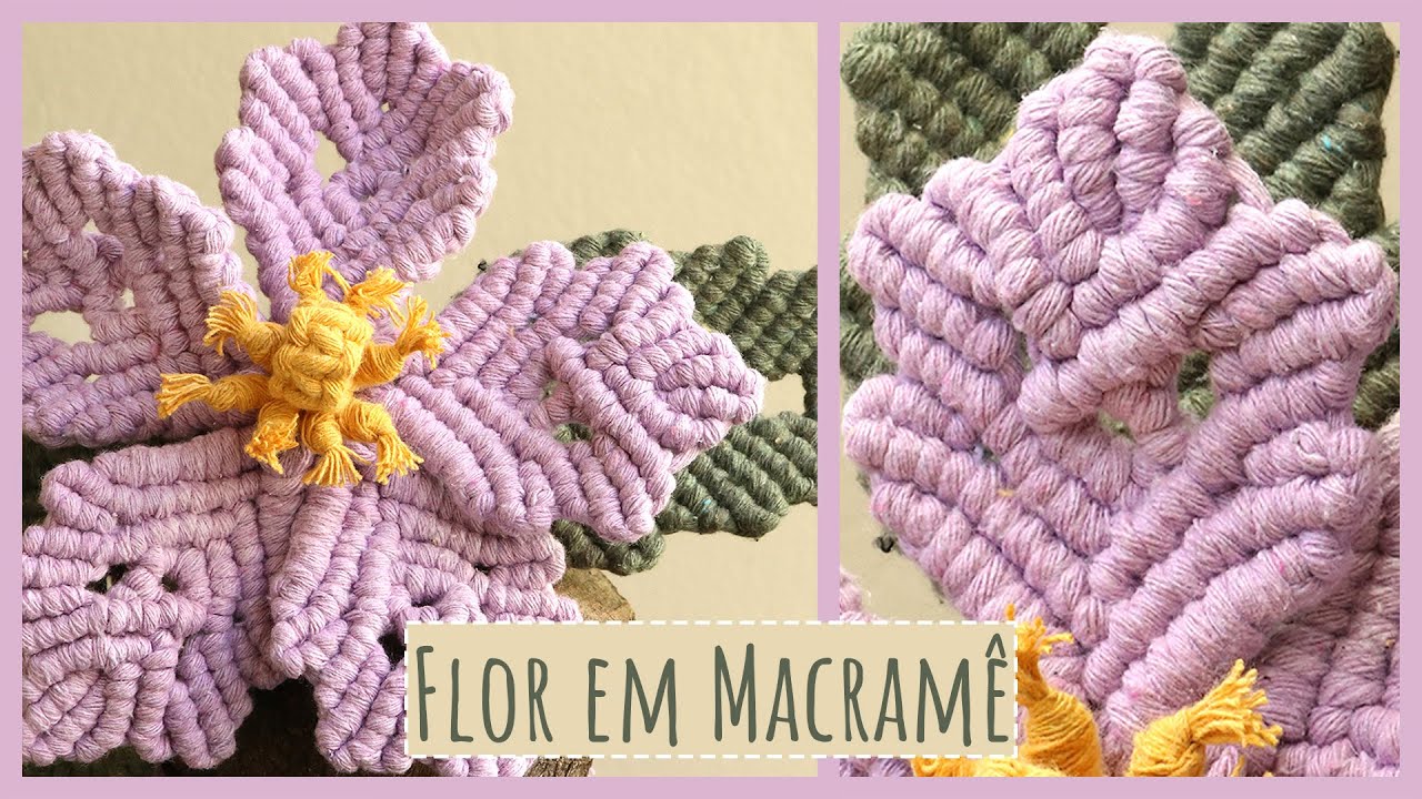 Flor Grande em Macramê para a Sua Decoração!