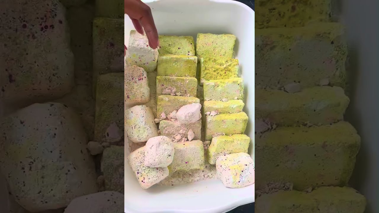 Soft reformed crush #gymchalkasmr #oddlysatisfying #chalkcrushing #asmrsounds #reformedgymchalk
