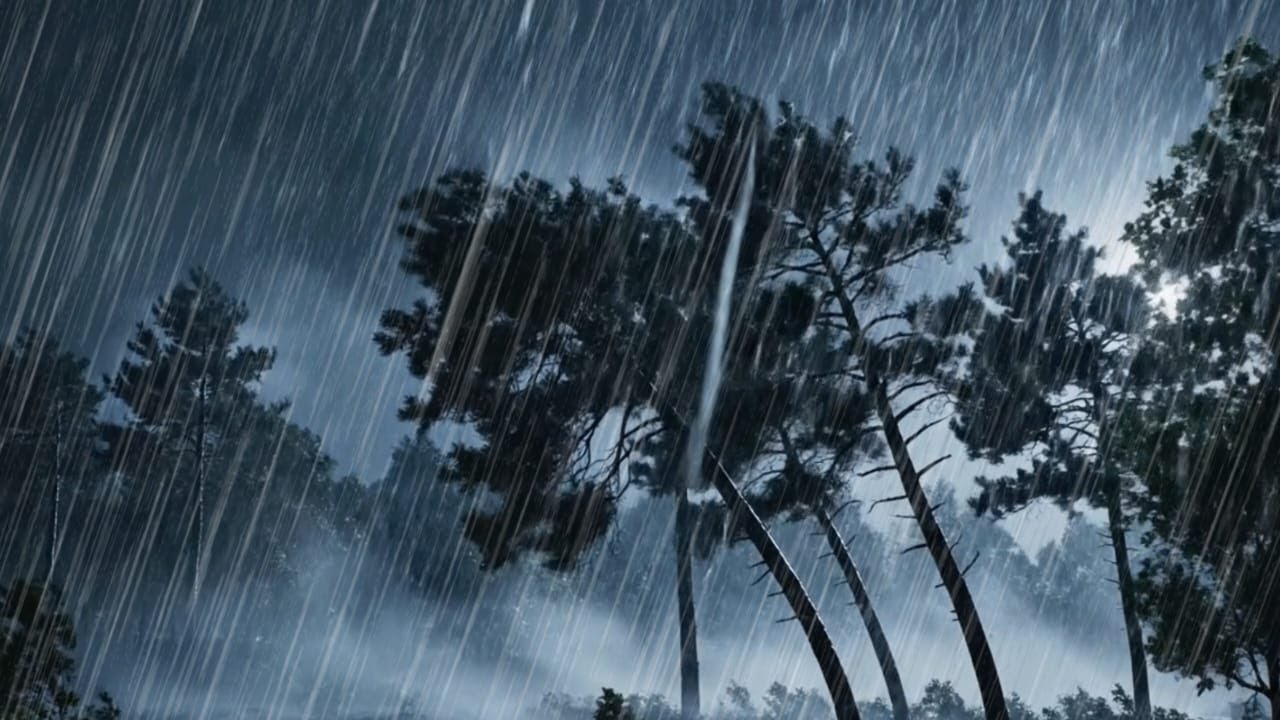 Natural Rain and Wind Sounds for Sleeping 🌧️💨 | Relaxing Rain Ambience