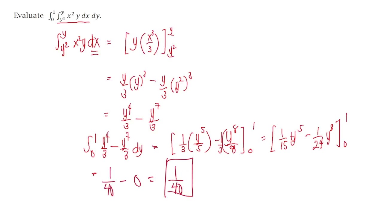Multiple Integrals 1