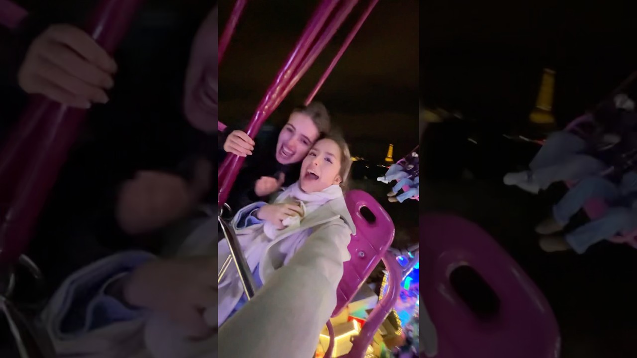 on a cri&eacute; comme jamais dans ce man&egrave;ge de folie ! 🎡 😱#kiaraparis #humour #cachettesecrete #funny