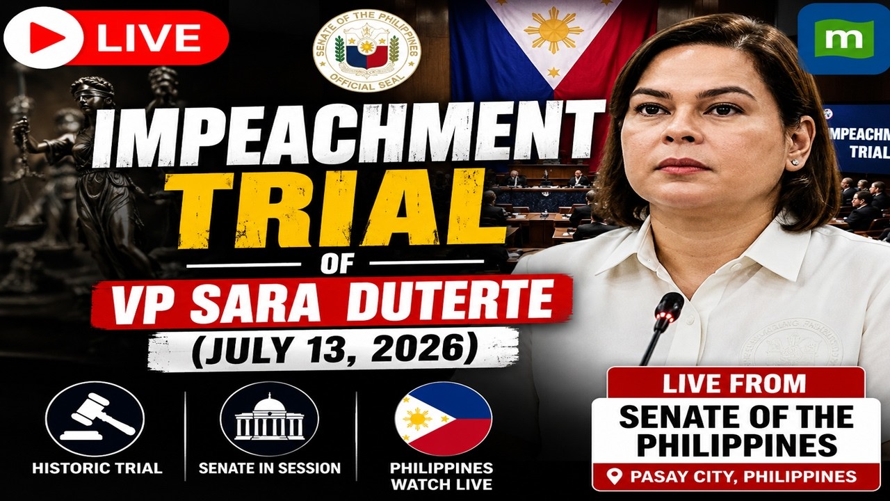 🔴LIVE Philippines Senate Hearing: Impeachment Trial of Vice President Sara Duterte | July 13, 2026