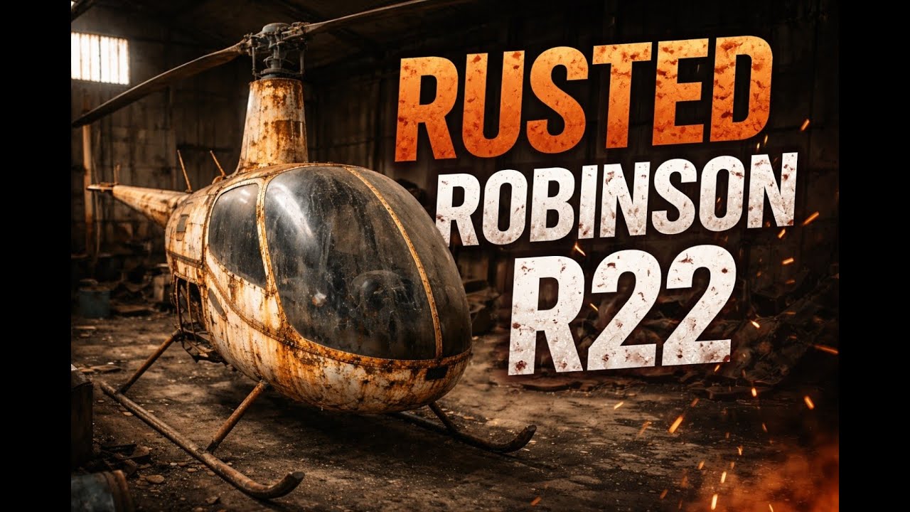 🚁 Abandoned Robinson R22 Helicopter Restoration | Rust to Showroom | ASMR No Talking