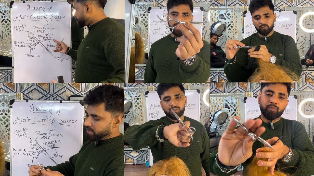 How To: Use Hair Cutting Scissors / One Hand Scissors And Comb Holding Technique / Beginner Tutorial