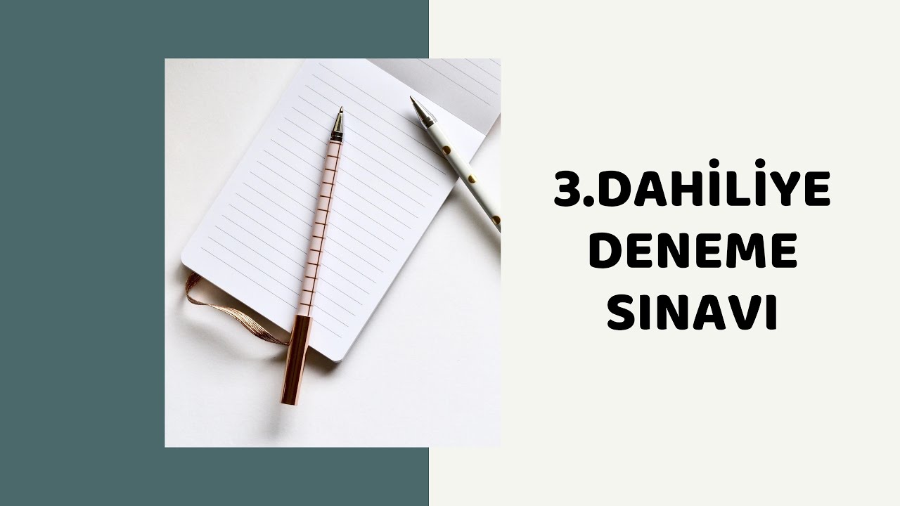 3. Dahiliye Deneme Sınavı (2021 YDUS BENZERİ SORULAR)