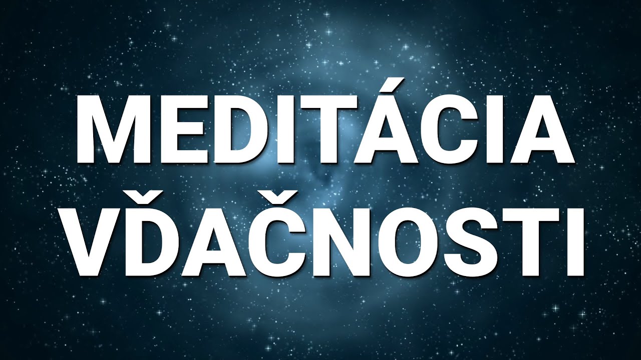 VEDENÁ MEDITÁCIA VĎAČNOSTI - Michal Drienik