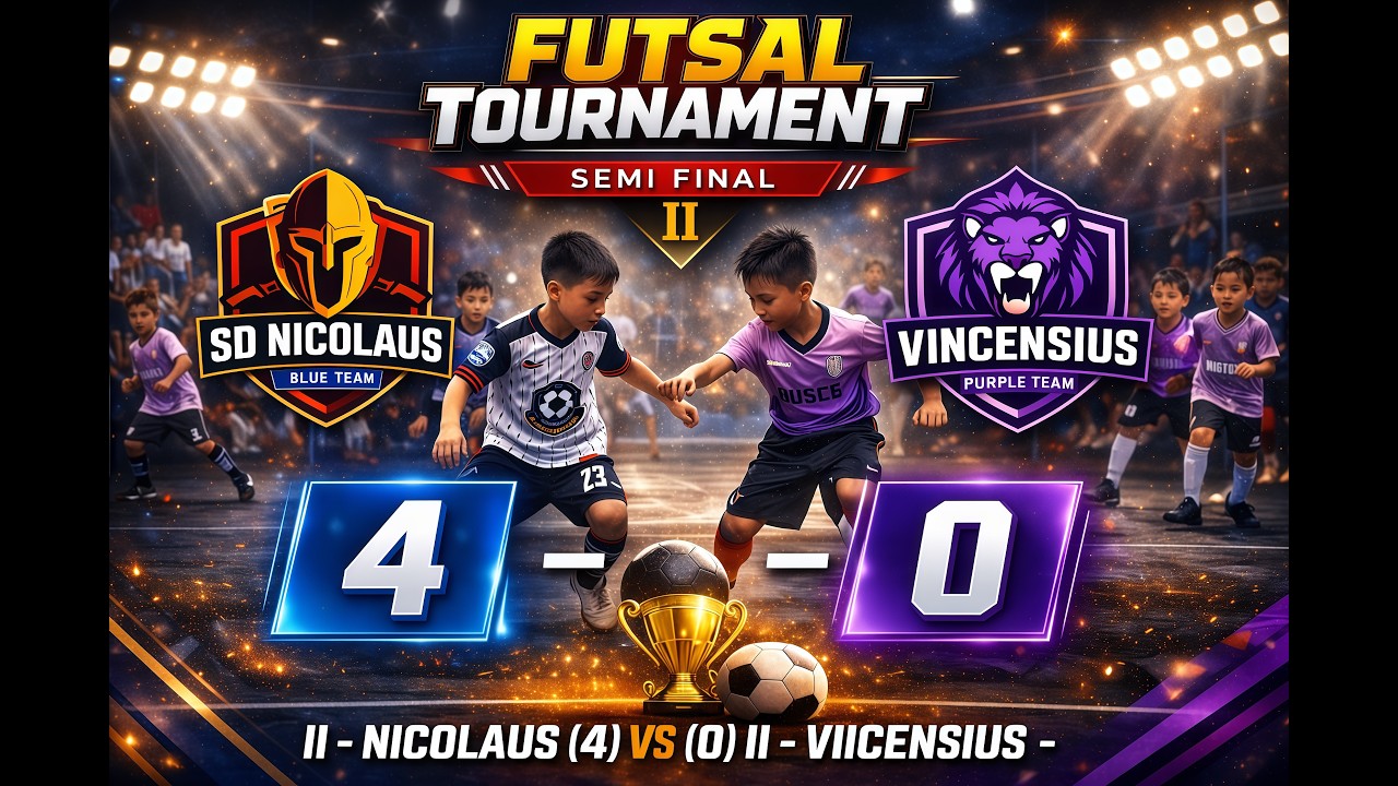 II- Nicolaus (4) Vs (0) II - VIncensius // Turnamen Futsal Hari Bakti FBL Ke-4 (2026)