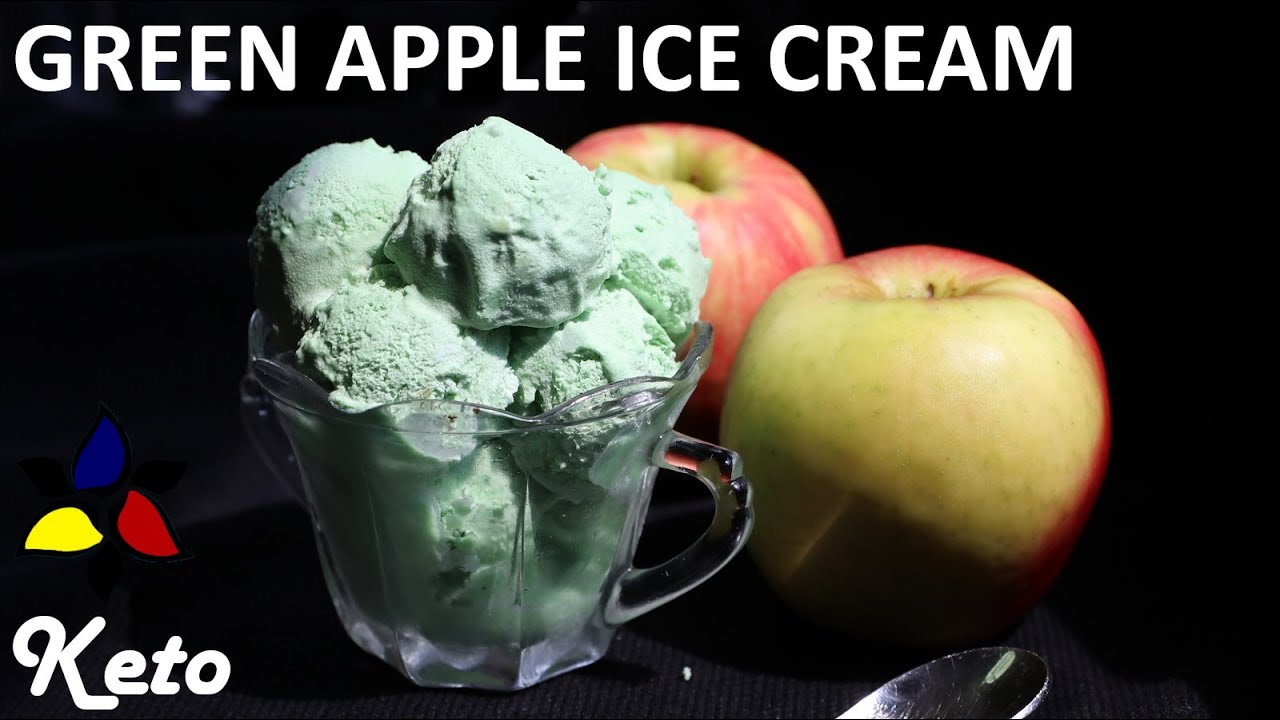 Keto Green Apple Ice Cream &ndash; Haagen Dazs Copy Base &ndash; keto apple gelato