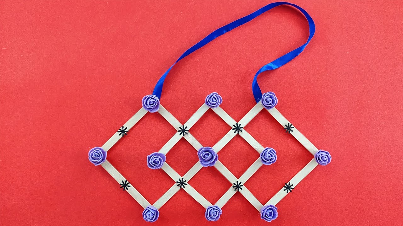 DIY Wall Hanging Idea with Ice cream Sticks | DIY crafts