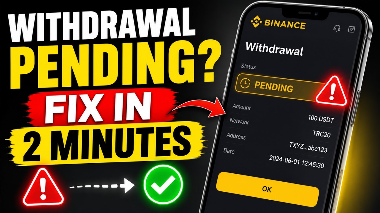 Binance Withdrawal Pending Fix | Withdrawal Processing Problem Solution 2026