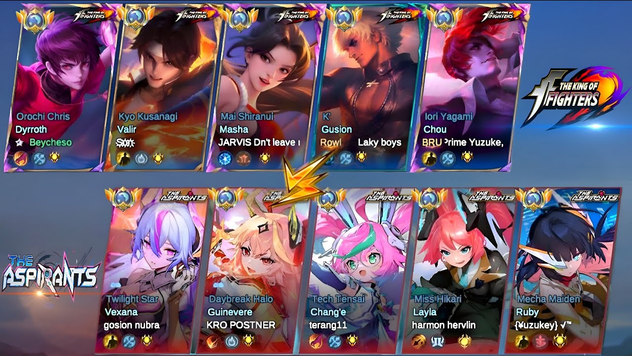 KOF SQUAD VS THE ASPIRANTS SQUAD WHO WILL WIN? (5V5) 
