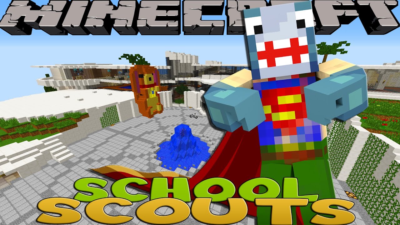 Minecraft School Scouts - SCOUT'S SUPERHERO BADGE!!!! w/ Captain America