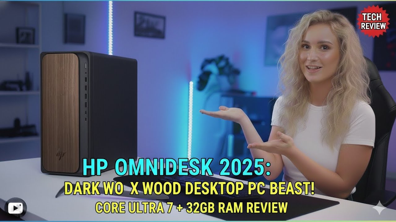 HP OmniDesk 2025: Dark Wood Desktop PC BEAST! | Core Ultra 7 + 32GB RAM Review