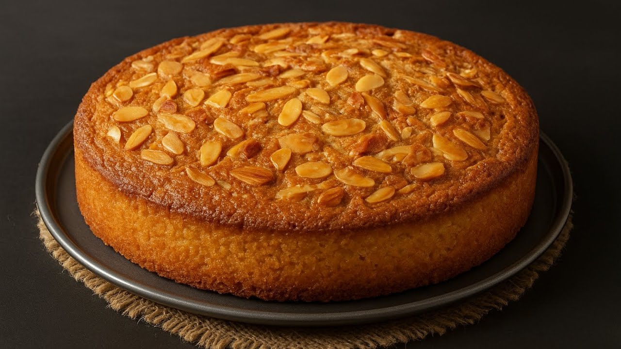 Crispy Top, Soft Inside – Almond Cake You’ll Fall In Love With! 🍰