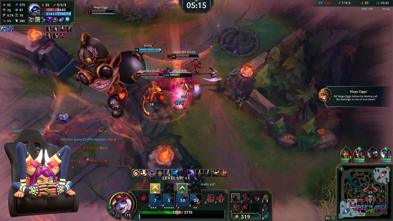 Playing a Match Of Doom Bots Hard Mode as Briar - Aniliade Plays League Of Legends Doom Bots