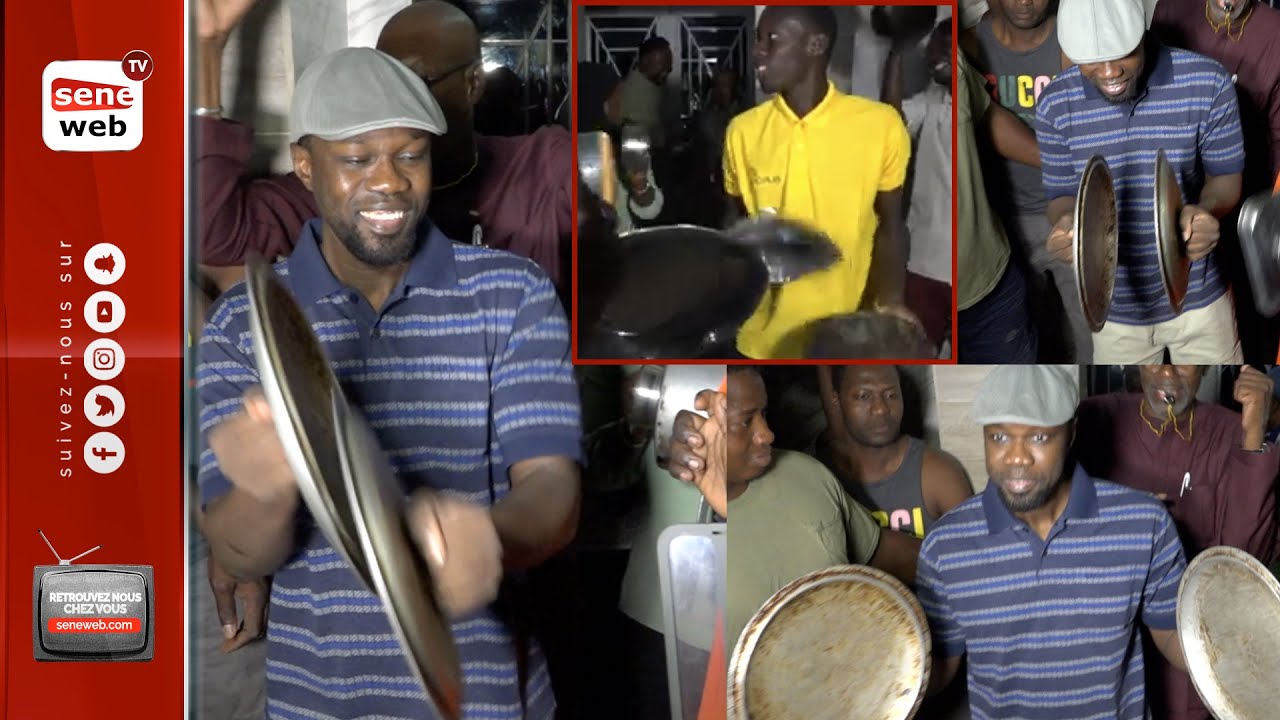 Le fils de Sonko participe au spectacle et démontre son talent de batteur de casseroles