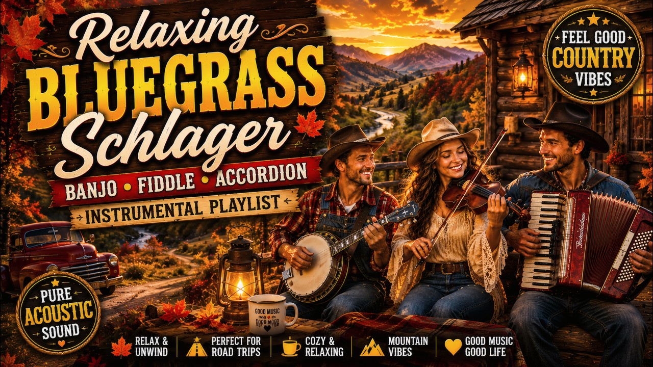 Relaxing Bluegrass Schlager 🍂 Banjo Fiddle Accordion Instrumental Playlist