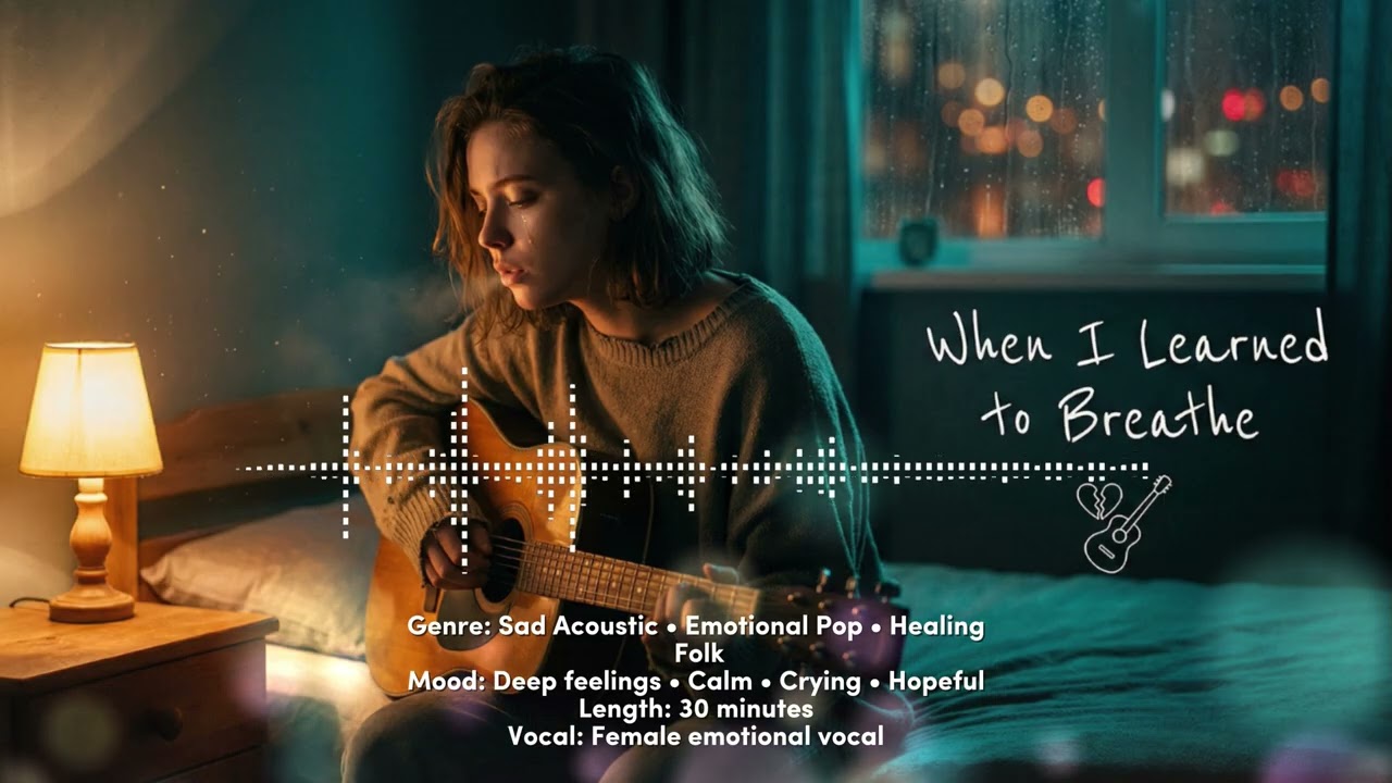 When I Learned to Breathe 💔🎸 | 30 Min Sad Acoustic Healing Songs (Emotional Playlist)