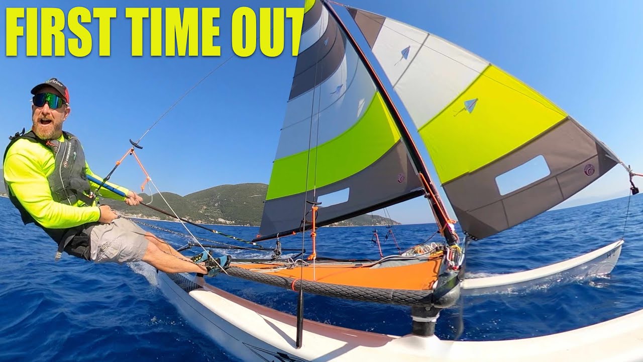 Hobie 16 Testing New Gear, Easy Launch, Speed Run