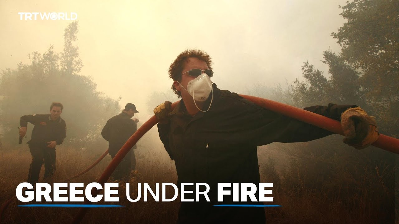 Blazes on several Greek islands force residents, tourists to evacuate