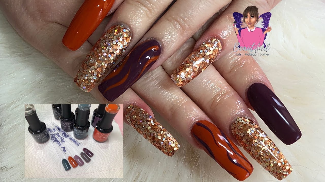New gel polishes from madam glam and using these gels to recreate a set of acrylics howto