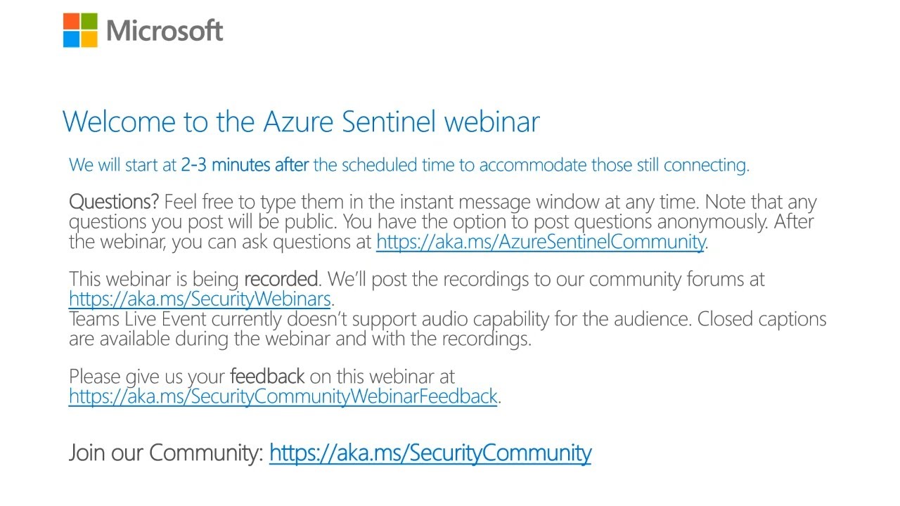 Azure Sentinel webinar: Threat hunting to reduce dwell times