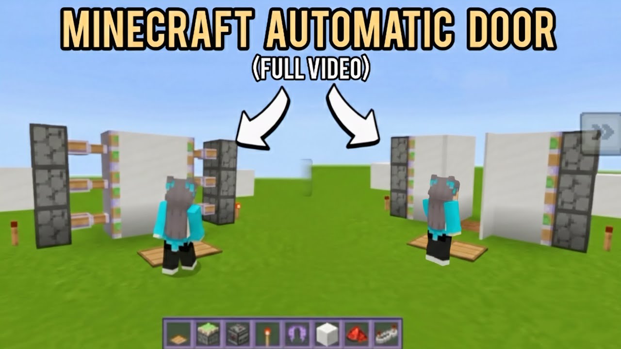 Minecraft automatic door 