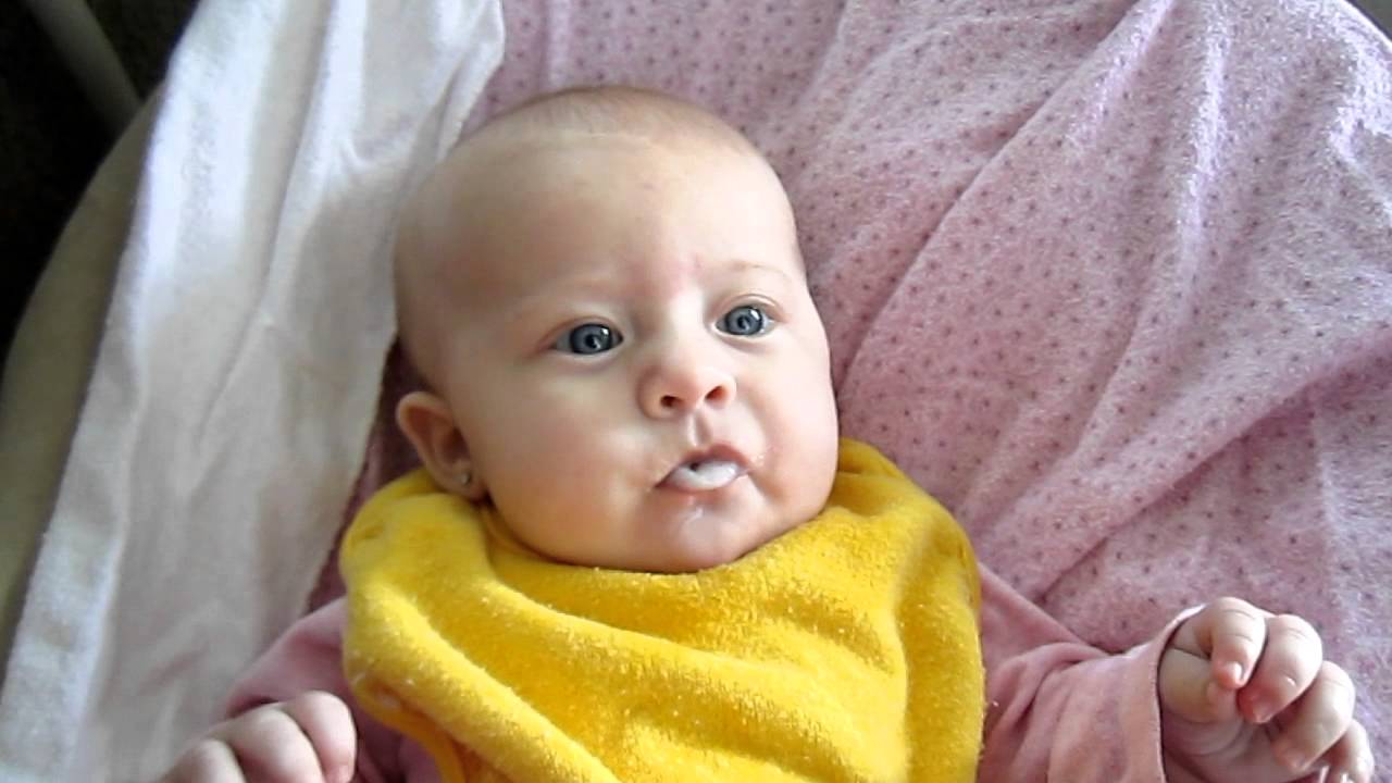 Lyla's 1st time eating rice cereal