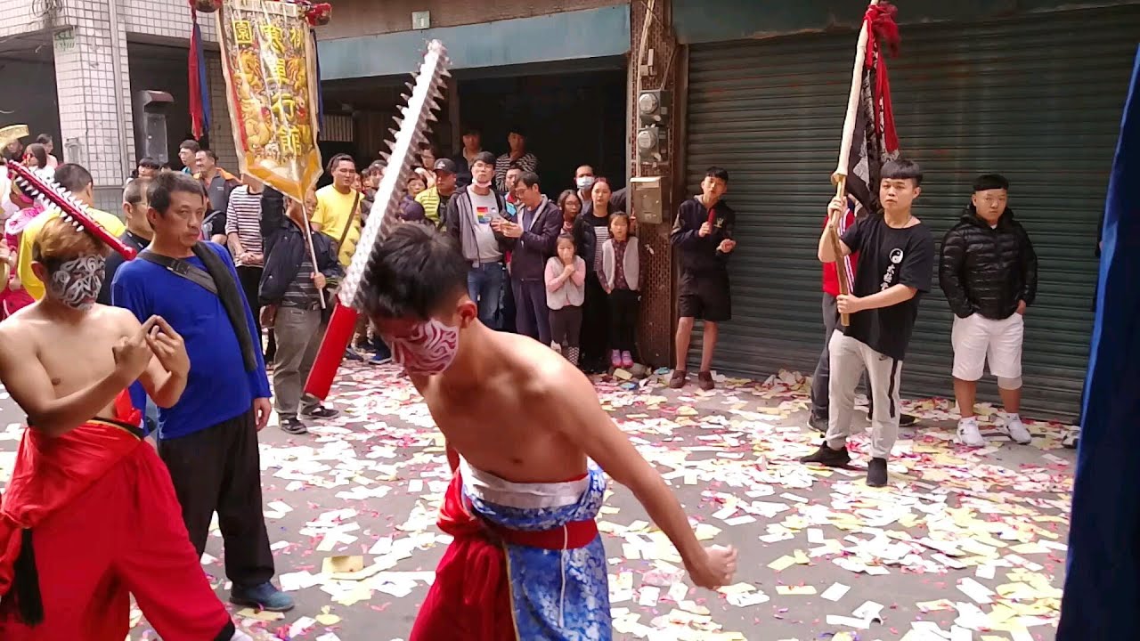 【(14:18)家將起乩敲敲~桃園寒單行舘-八家將】~108桃園周家玄上帝聖誕祝壽