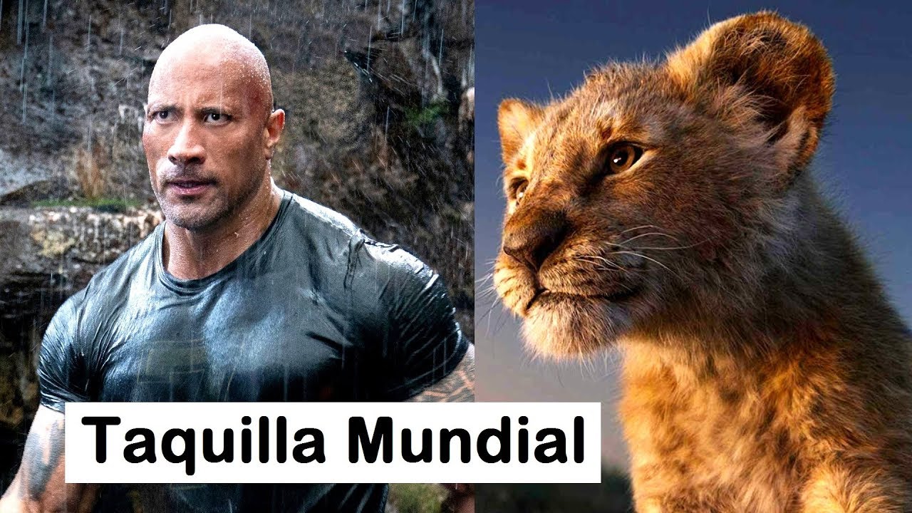 Hobbs y Shaw es numero 1, El Rey Leon roza los 1,200 millones, Habia una vez en Hollywood, Aladdin.