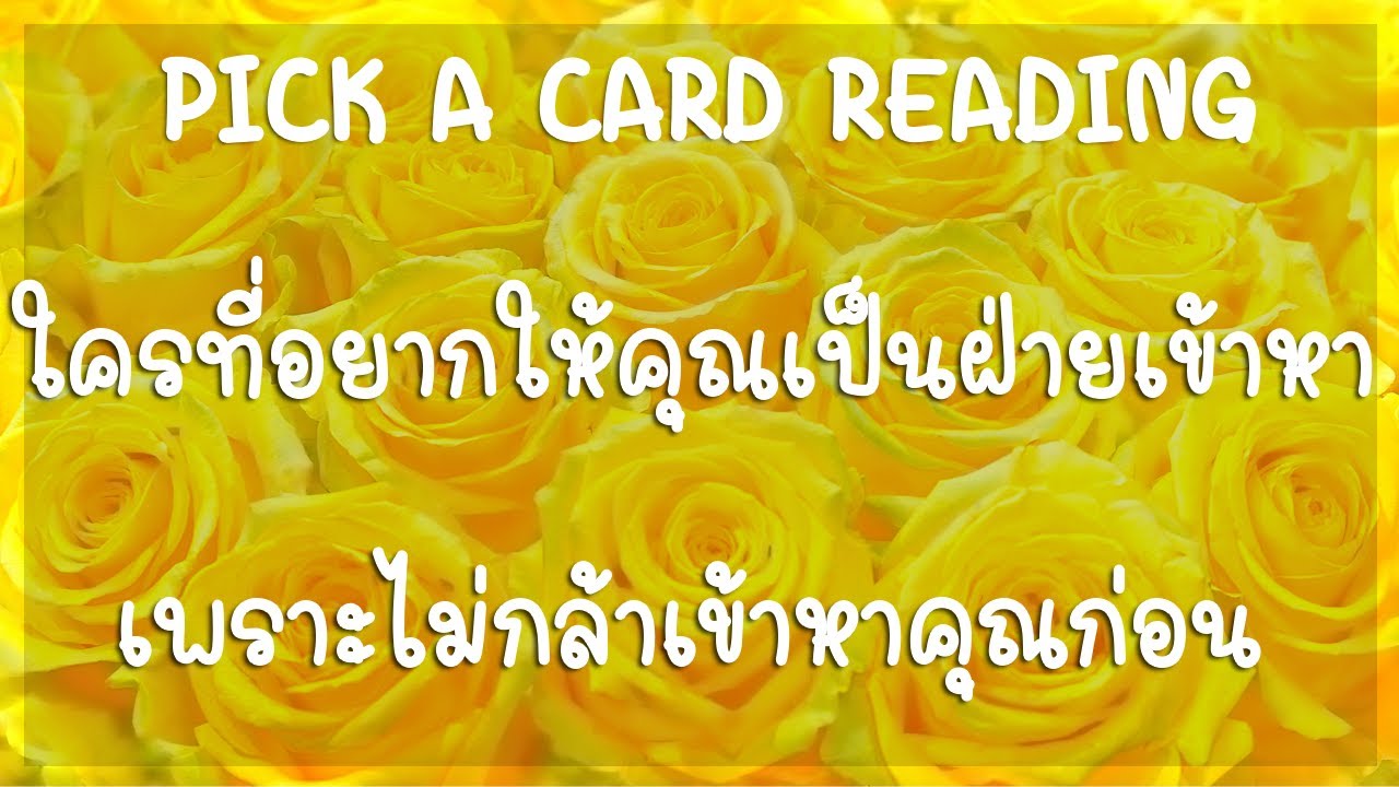 Pick a card ❤️ ใครที่อยากให้คุณเป็นฝ่ายเข้าหาเพราะไม่กล้าเข้าหาคุณก่อน...(Timeless)