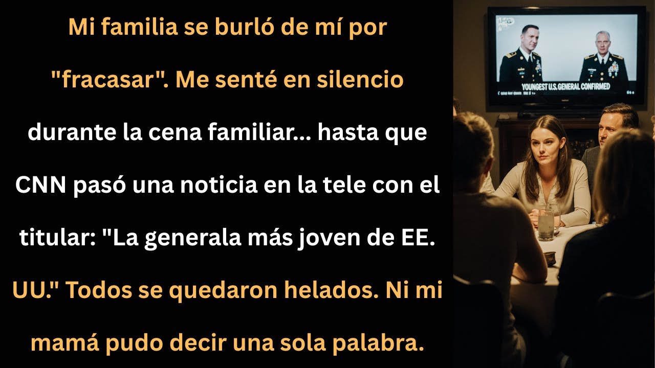 Me humillaron en la cena familiar... hasta que CNN mostr&oacute; esta noticia que cambi&oacute; todo.