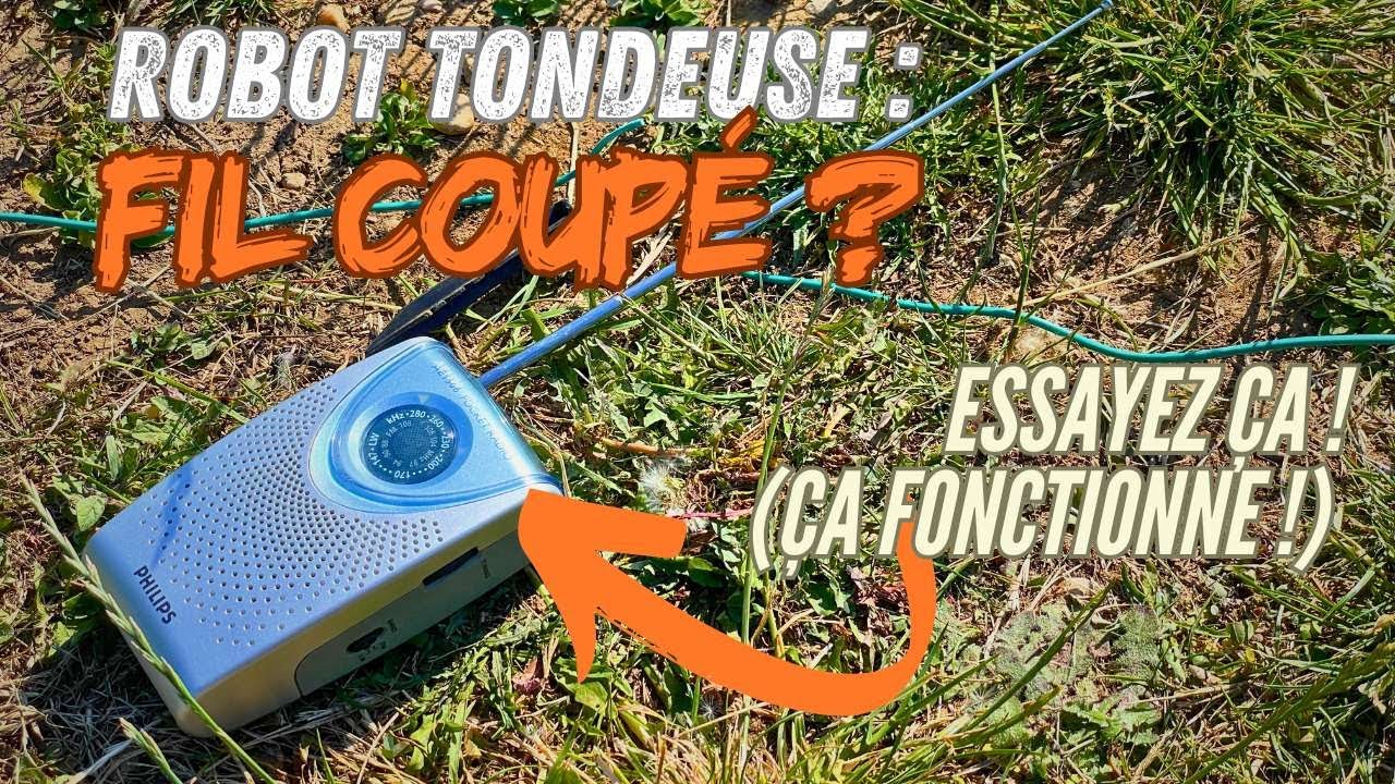 Robot tondeuse : Trouver et réparer une coupure de fil périphérique. [Parkside PMRDA]