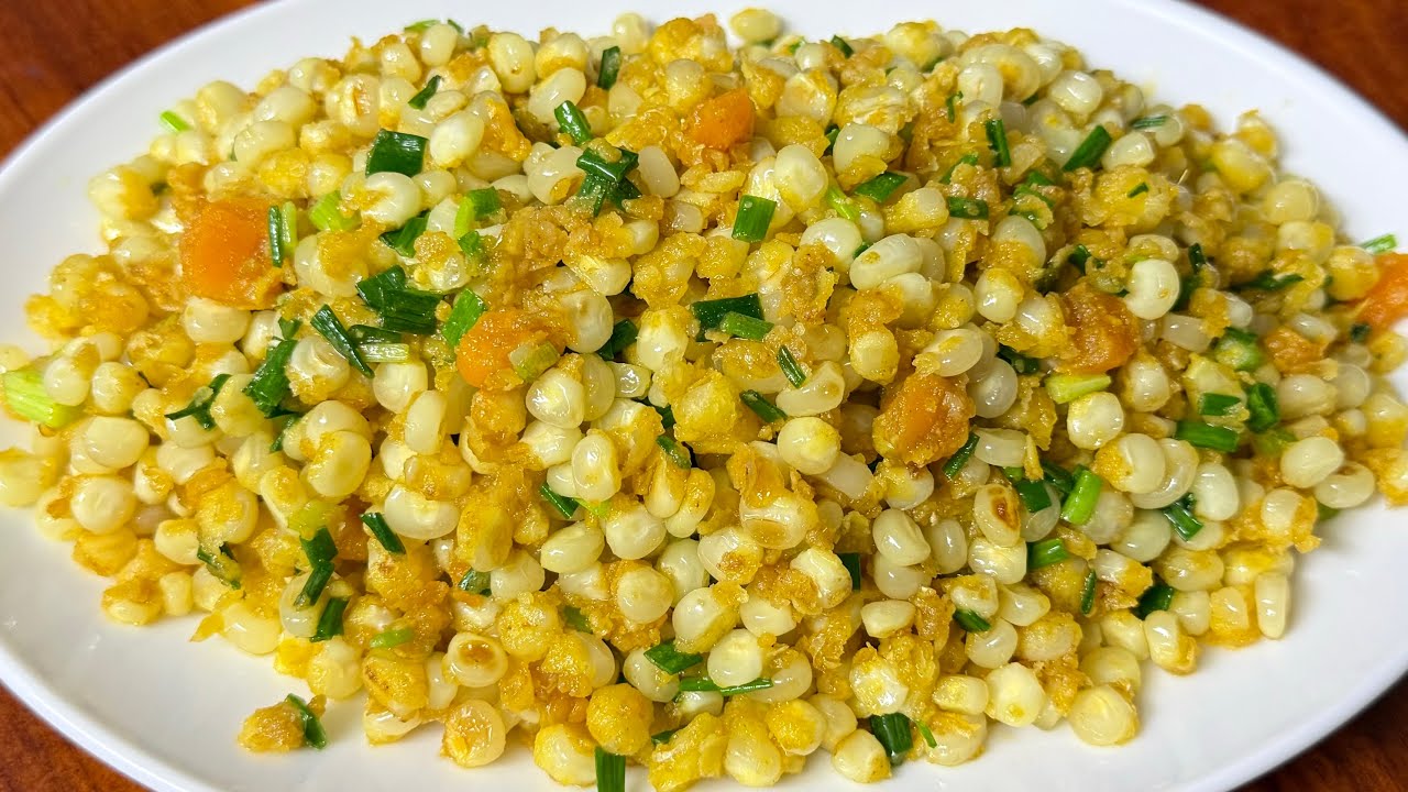 របៀបធ្វើ ពោតលីងពងទាប្រៃ || How to make Salted Egg Corn