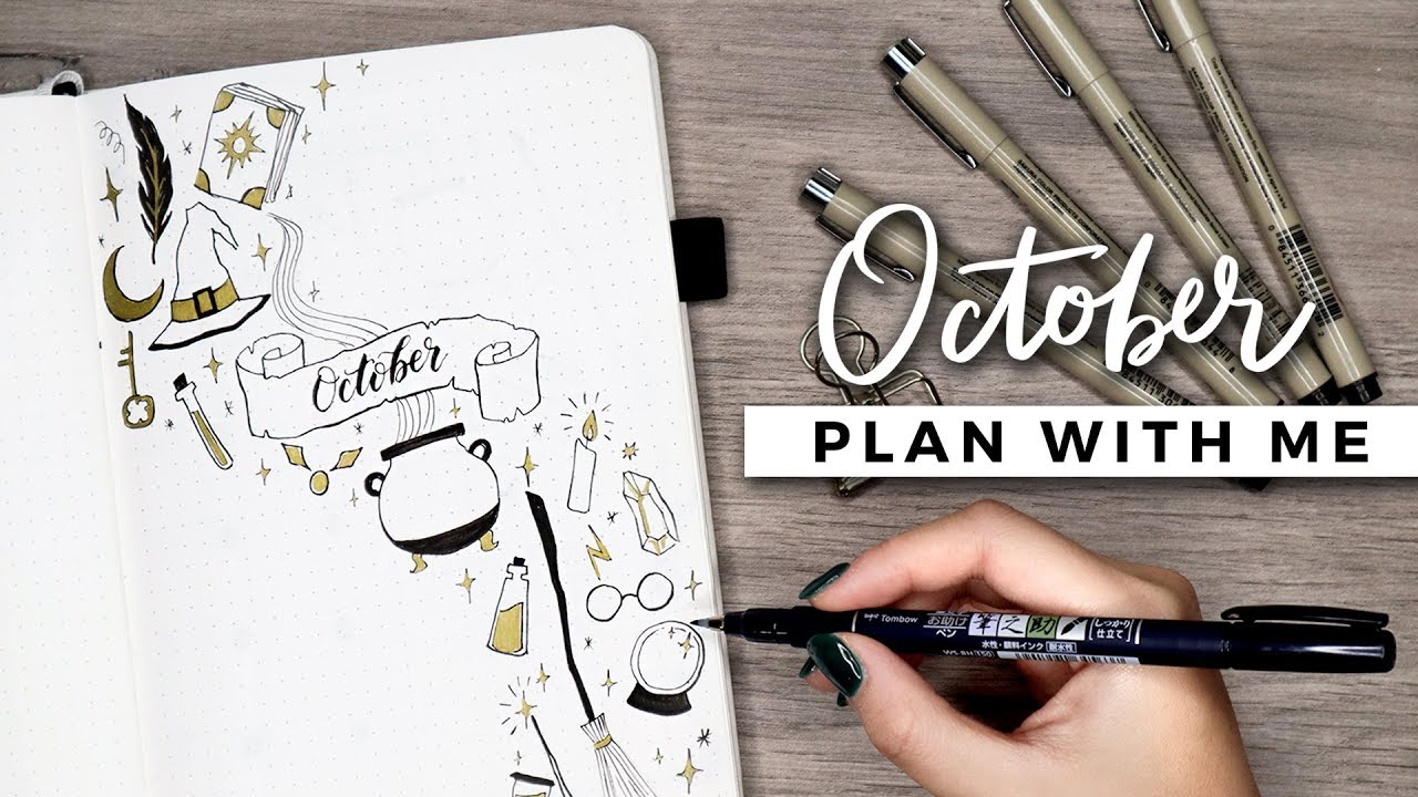 PLAN WITH ME | October 2018 Bullet Journal Setup