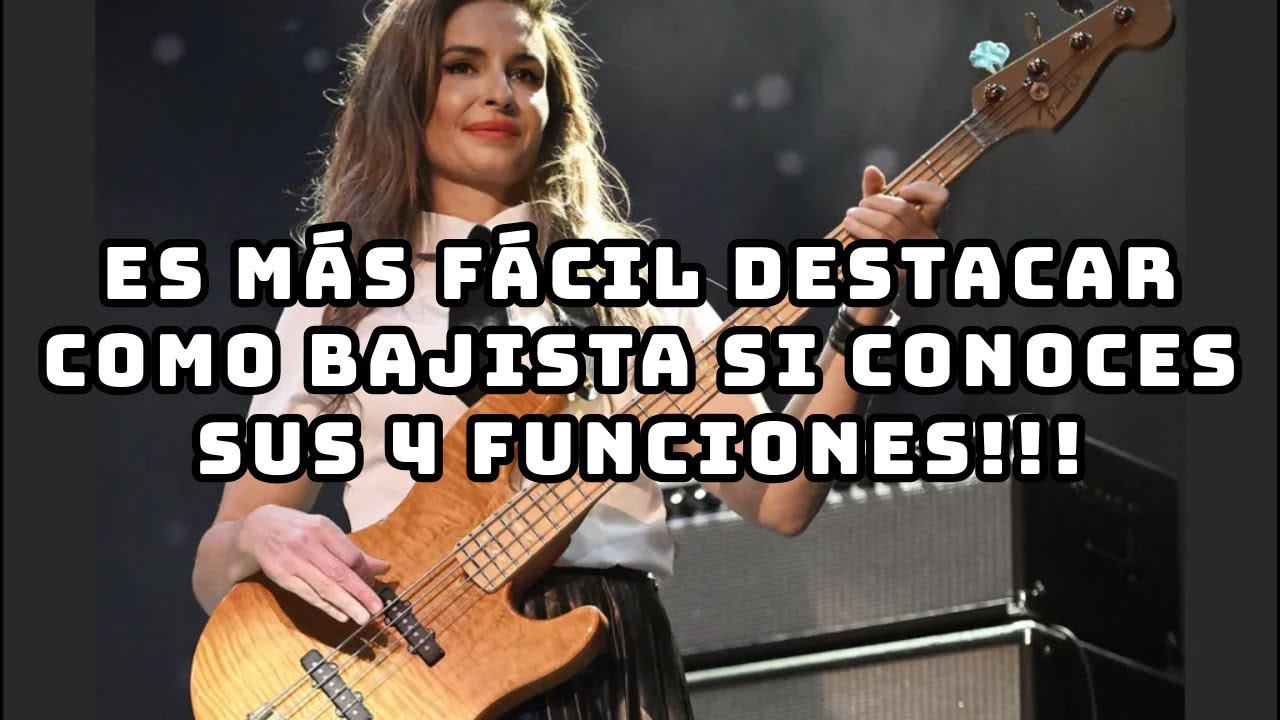 Conoces las 4 FUNCIONES del bajo en una BANDA? 🤯