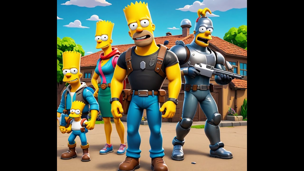 The Simpsons never moved like this before (Fortnite)
