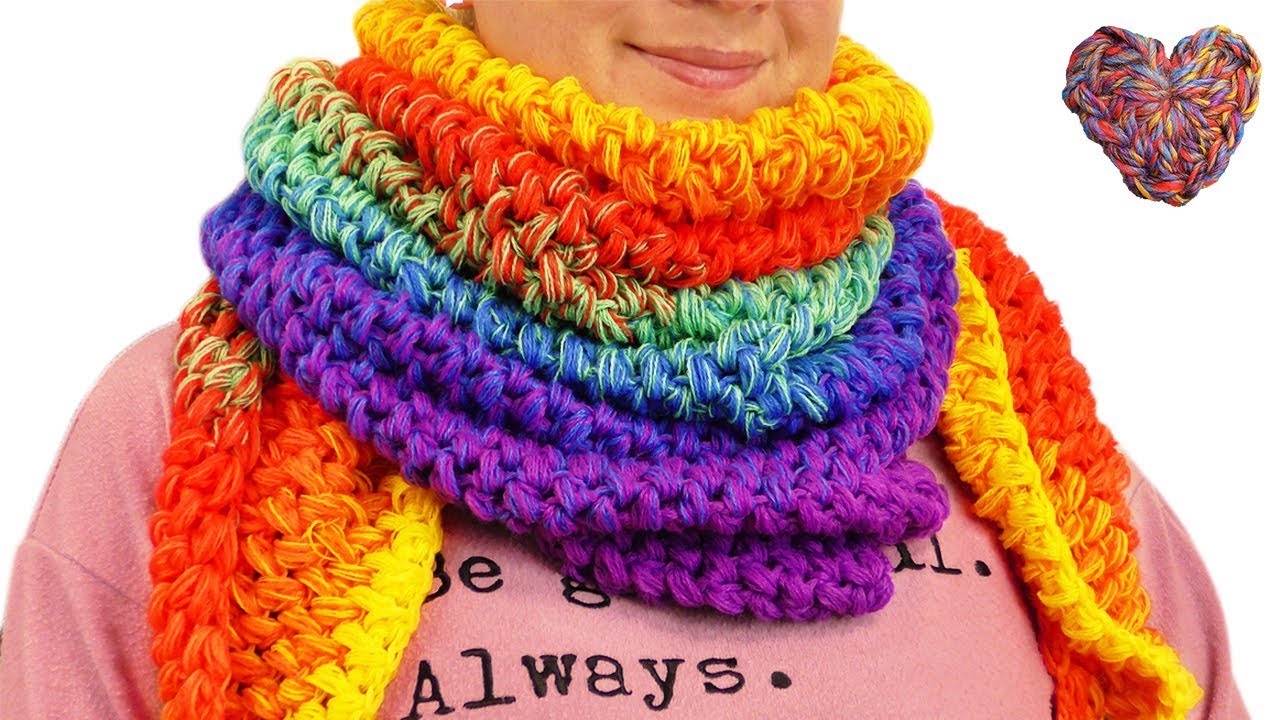 XXL Kuschel Schal Häkeln | Super schönes Tuch im Puff Stich Häkeln | DIY Schal für den Winter