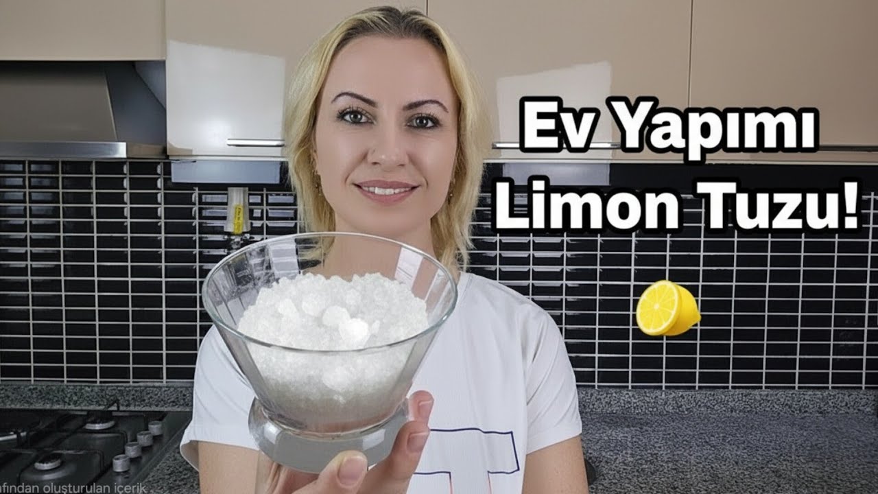 Bir Daha Asla HAZIR Limon Tuzu Almayacaksınız!🍋Evde 5 Dakikada Yapın!