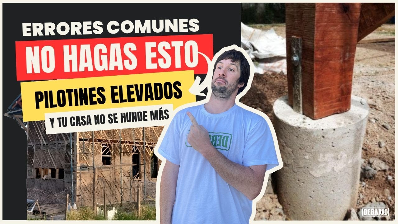 Cimientos con Pilotines paso a paso. No entierres palos que se pudren!