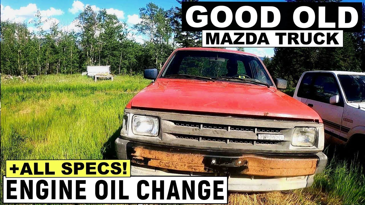 HOW TO CHANGE ENGINE OIL ON MAZDA B2000, B2200 IN DETAILS!